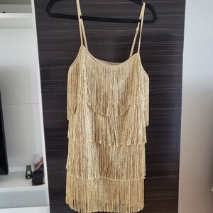 Show me your mumu gold flapper dress